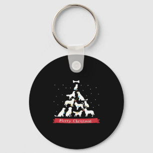 Porte-clés Arbre de Noël Golden Retriever