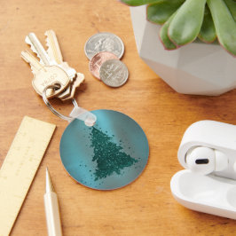 Porte-clés Arbre de Noël Moody | Dark Midnight Turquoise Spla