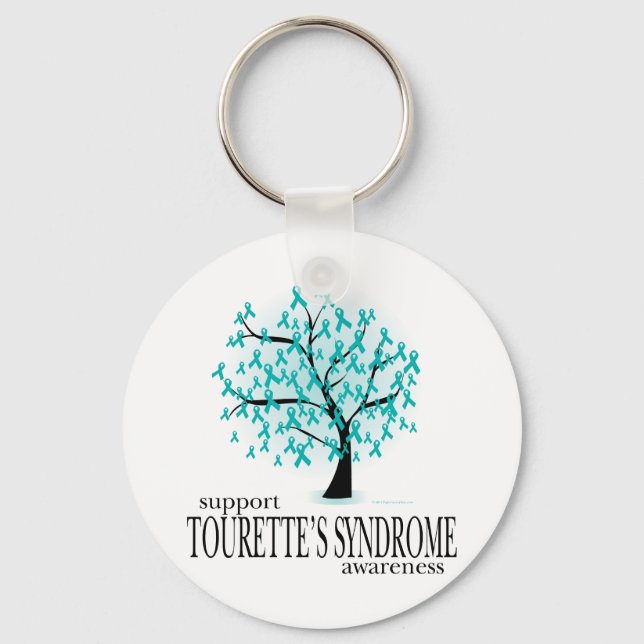 Porte-clés Arbre de syndrome de Tourette (Recto)
