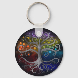 Porte-clés Arbre de vie Arbre de la Swirl