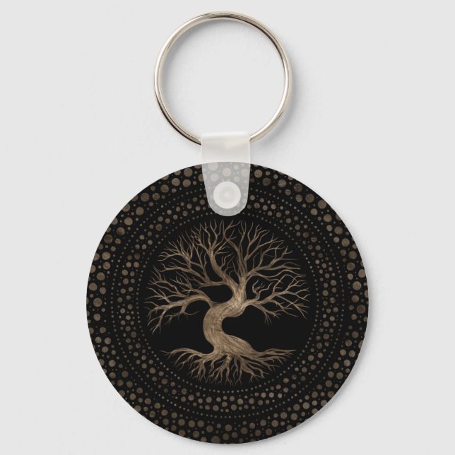 Porte-clés Arbre de vie - Yggdrasil (Recto)