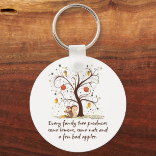 Porte-clés Arbre familial amusant