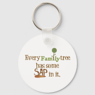 Porte-clés Arbre familial amusant