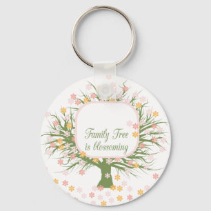 Porte-clés Arbre familial en floraison