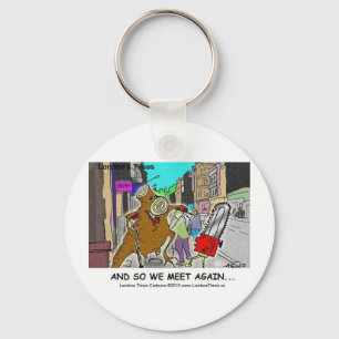 Porte-clés Arbre Pompe Vs tronçonneuse Drôle Mugs Cartes Cade