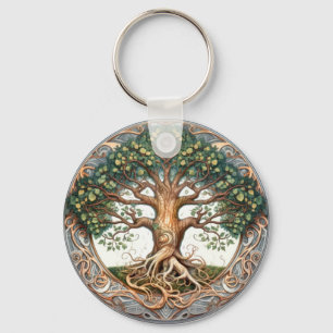 Porte-clés Arbre vert païen