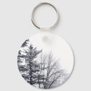 Porte-clés Arbres couverts de neige : Verticaux