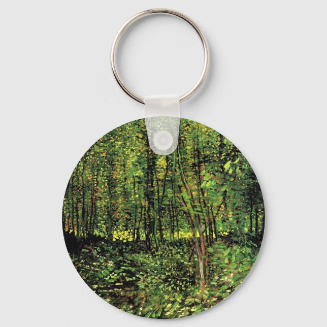 Porte-clés Arbres et sous-bois par Vincent van Gogh (Recto)