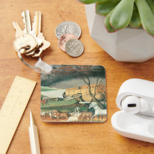 Porte-clés Arche de Noé par Edward Hicks, Art populaire Vinta