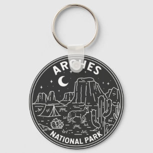 Porte-clés Arches Parc National Delicate Arch Monoline