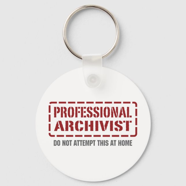 Porte-clés Archiviste professionnel (Recto)