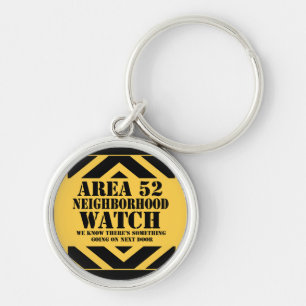 Porte-clés Area 52 Neighborhood Watch