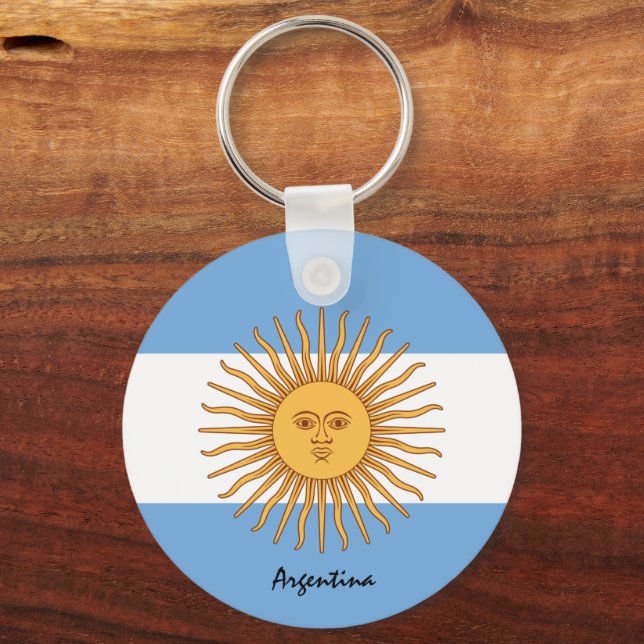 Porte-clés Argentine Drapeau & Argentine patriotes / sports (Recto)