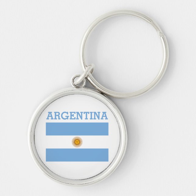 Porte-clés Argentine Drapeau Football Football Argentine Clé  (Devant)