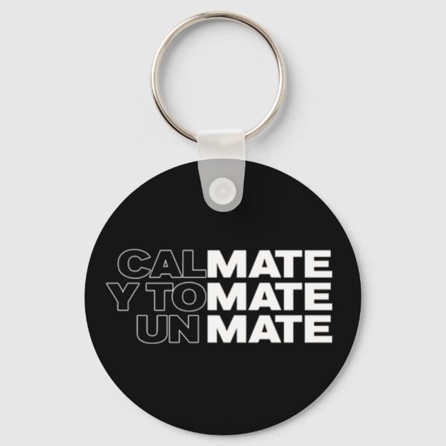 Porte-clés Argentine Yerba Mate Lover Dit Cercle Clé (Recto)