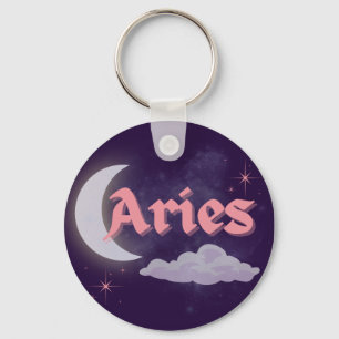 Porte-clés Aries Céleste esthétique Dreamy Moon Cloud Stars