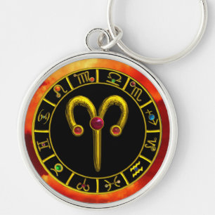 Porte-clés ARILD ZODIAC ANNIVERSAIRE JEWEL Astrology Chart