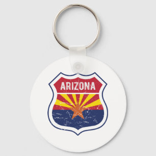 Porte-clés Arizona Drapeau Route 66 Poster Acrylique Imprimer