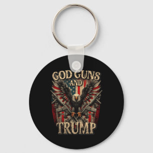 Porte-clés Armes À Feu Et Trump 2e Amendement Drapeau Aigle A