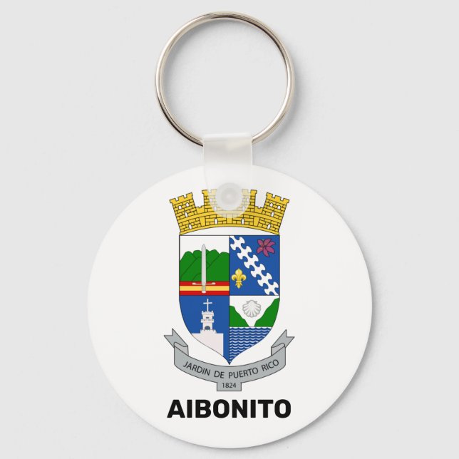 Porte-clés Armoiries - Aibonito, Porto Rico (Recto)