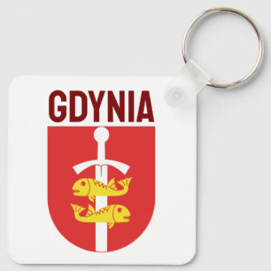 Porte-clés Armoiries de Gdynia, Pologne