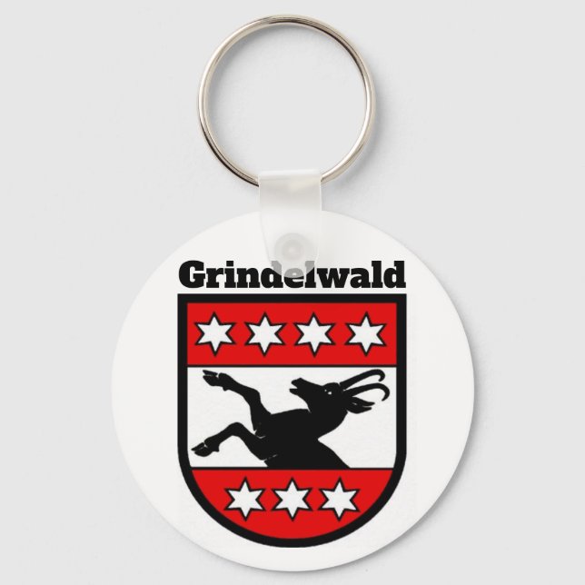 Porte-clés Armoiries de Grindelwald, Suisse (Recto)