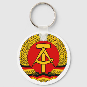 Porte-clés Armoiries de l'Allemagne de l'Est Symbole Héraldiq