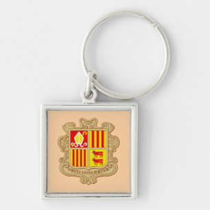 Porte-clés Armoiries de l'Andorre, coprincipauté historique