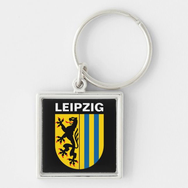 Porte-clés Armoiries de Leipzig, Allemagne (Devant)