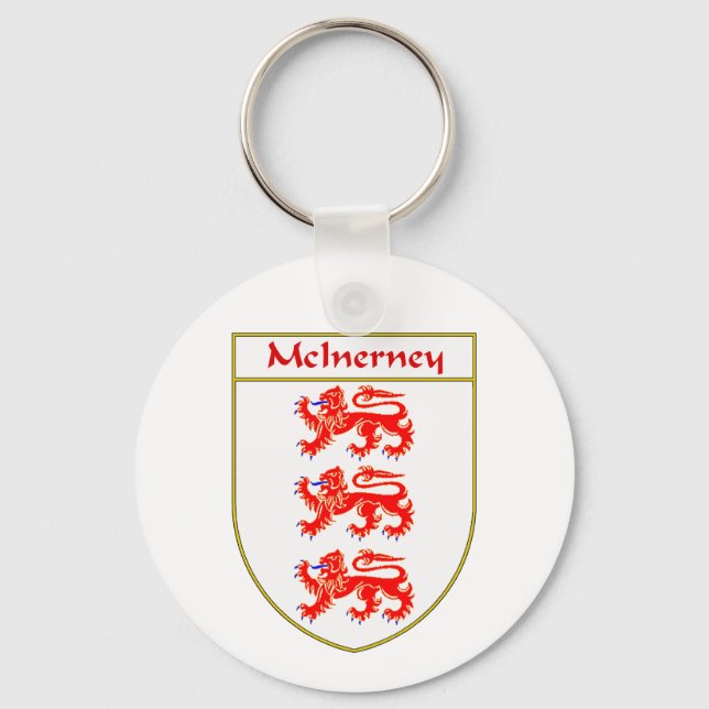 Porte-clés Armoiries de McInerney/crête de famille (Recto)