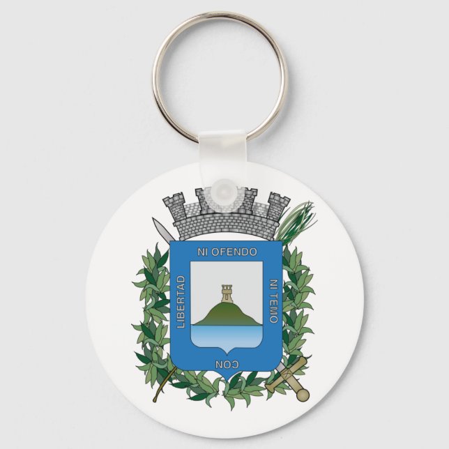 Porte-clés Armoiries de Montevideo, Uruguay (Recto)
