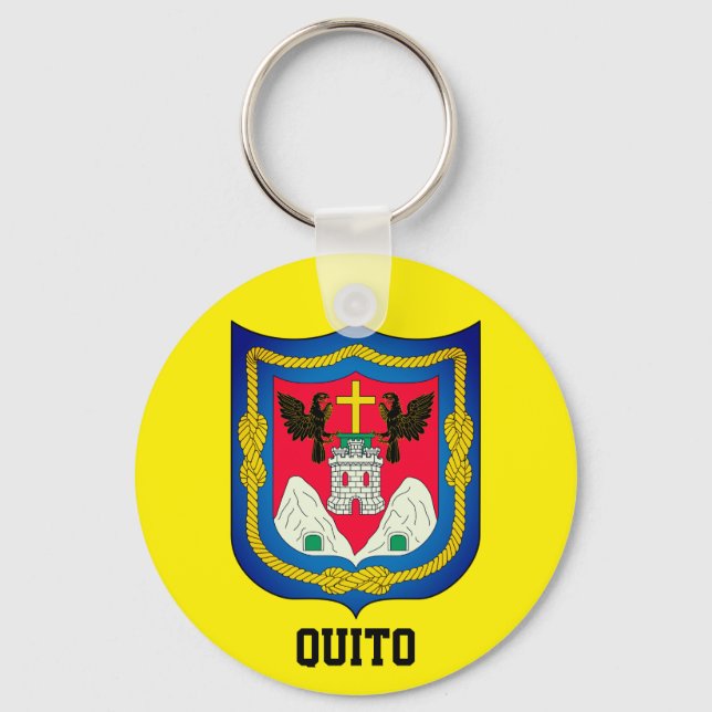 Porte-clés Armoiries de Quito, Équateur (Recto)