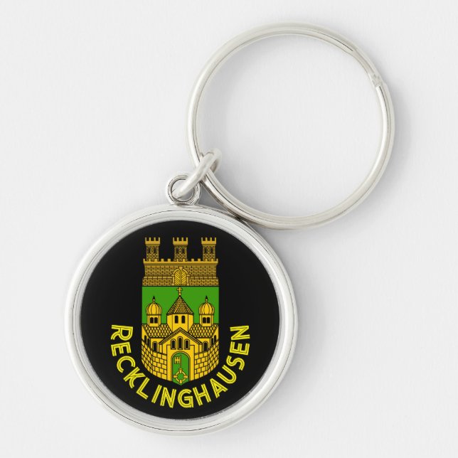 Porte-clés Armoiries de Recklinghausen, Allemagne (Devant)