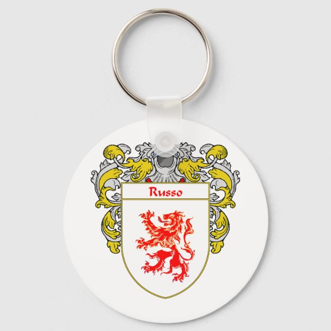 Porte-clés Armoiries de Russo (moulées) (Recto)