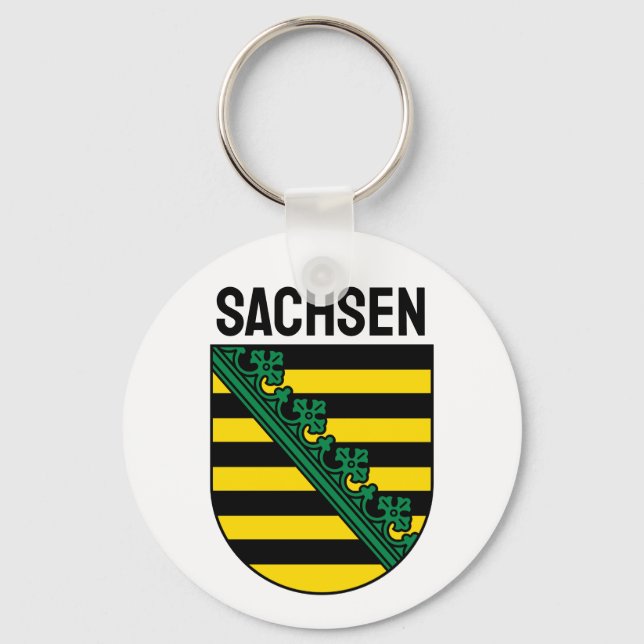 Porte-clés Armoiries de Sachsen (Saxe), ALLEMANDE (Recto)