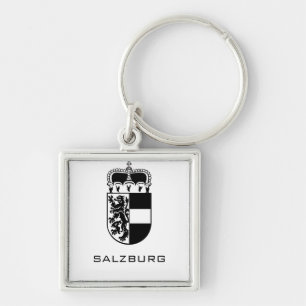 Porte-clés Armoiries de Salzbourg en monochrome Fine Art