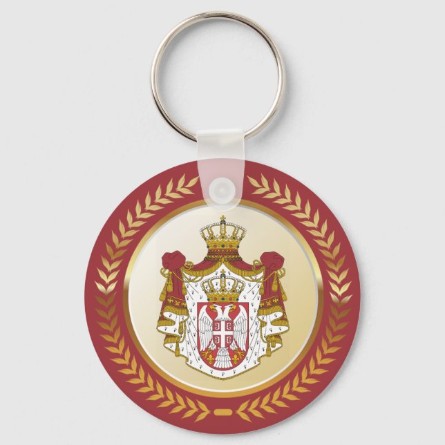 Porte-clés Armoiries de Serbie (Recto)