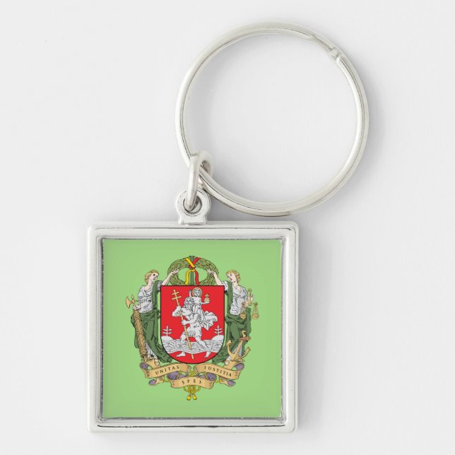 Porte-clés Armoiries de Vilnius, Lituanie Porte - clé (Devant)