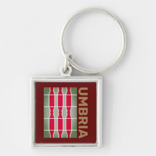 Porte-clés Armoiries/drapeau de l'Ombrie, Italie