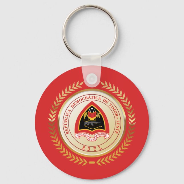 Porte-clés Armoiries du Timor oriental (Recto)