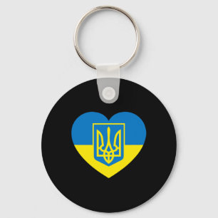 Porte-clés Armoiries D'Ukraine Dans Le Drapeau De La Solidari