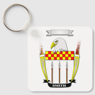 Porte-clés armoiries et blason de la famille SMITH