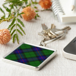 Porte-clés Armstrong clan tartan bleu vert plaid