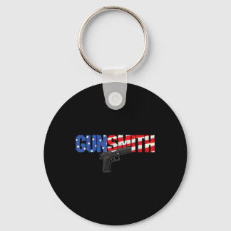 Porte-clés Armurier Américain Patriot Drapeau Usa Style Rétro