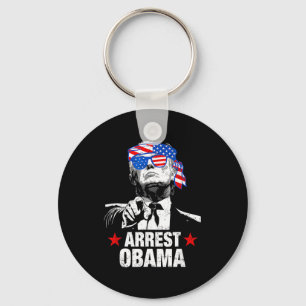 Porte-clés Arrestation drôle Obama 2025 Chemise Arrestation O