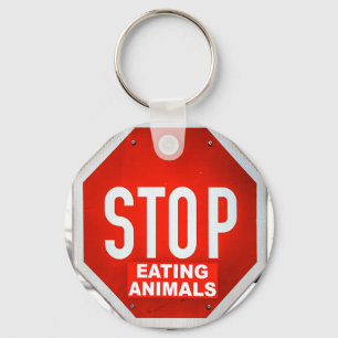 Porte-clés Arrêter de manger Animaux Végétariens Végétariens