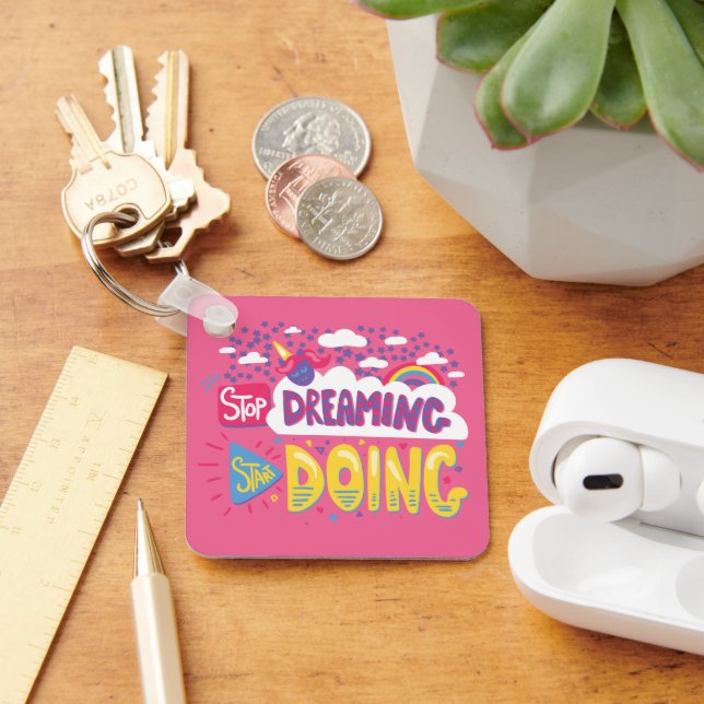 Porte-clés Arrêtez De Rêver, Commencez À Faire Du Métal Viole (Bureau)