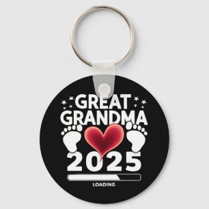 Porte-clés Arrière-mémé Chargement 2025 Annonce de grossesse