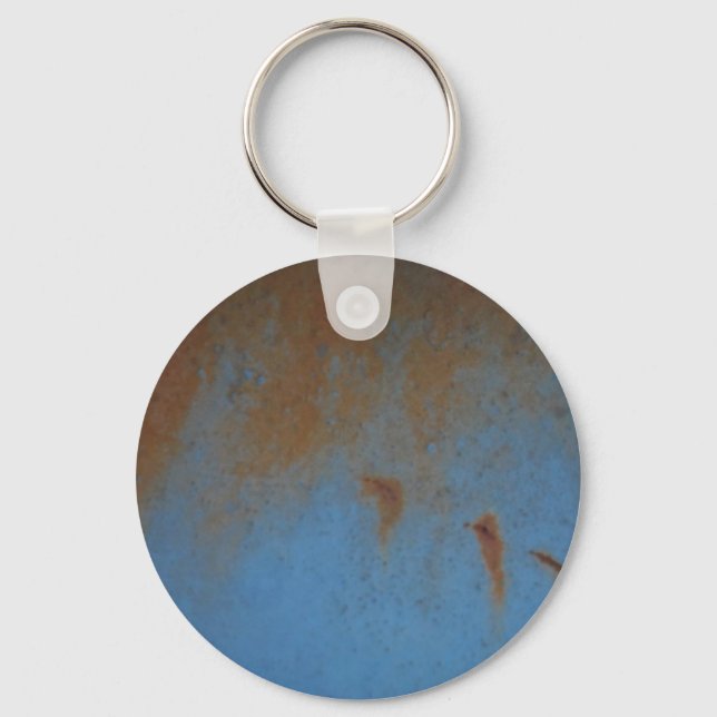 Porte-clés Arrière - plan bleu rouillé (Recto)