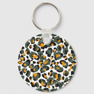 Porte-clés Arrière - plan de texture Poster de animal Leopard